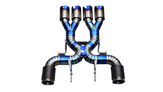 McLaren 765LT Titanium X Pipe Exhaust System - M840T 4.0T V8 Engine McLaren 720S 720