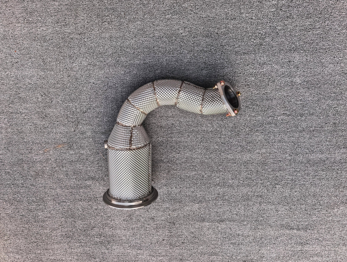 Performance High-Flow Catless/Catted Downpipe w/ Heat Shield - Porsche Cayenne 9Y0 3.0T V6 2019+