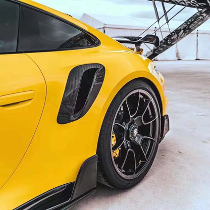 Dry Carbon Fiber TC Style Side Air Intake Covers - Porsche 911 992 Turbo S 2021-2024