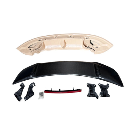 Prepreg Carbon Fiber Rear Wing with FRP Base - Porsche 911 992.1 / 992.2 Carrera Coupe 2020+