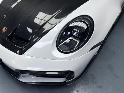 Prepreg Carbon Fiber TEC Style Front Hood Bonnet - Porsche 911 992 Carrera 2020-2024