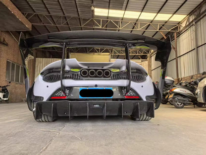 Prepreg Carbon Fiber Track Rear Wing Spoiler - McLaren 720S