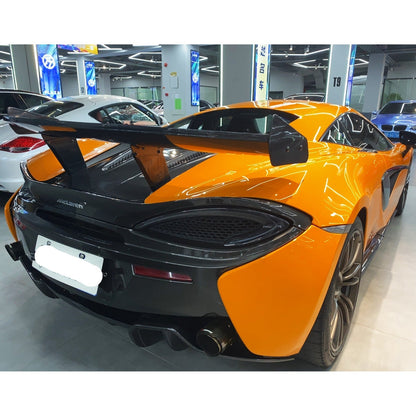 GT4 Style Carbon Fiber Rear Wing Spoiler - McLaren 570S / 540C / 570GT