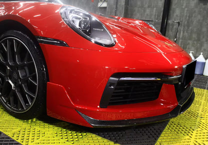 Carbon Fiber TS Style Front Splitter Lip - Porsche 911 992.1 2019-2023