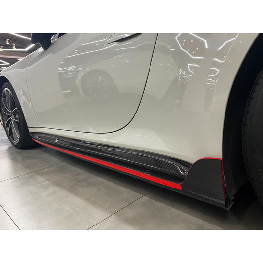 Carbon Fiber V3 Side Skirt Extension Kit - Porsche 911 992 2020-2025