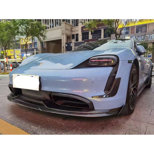 Carbon Fiber B Style Front End Aero Kit - 2020+ Porsche Taycan J1