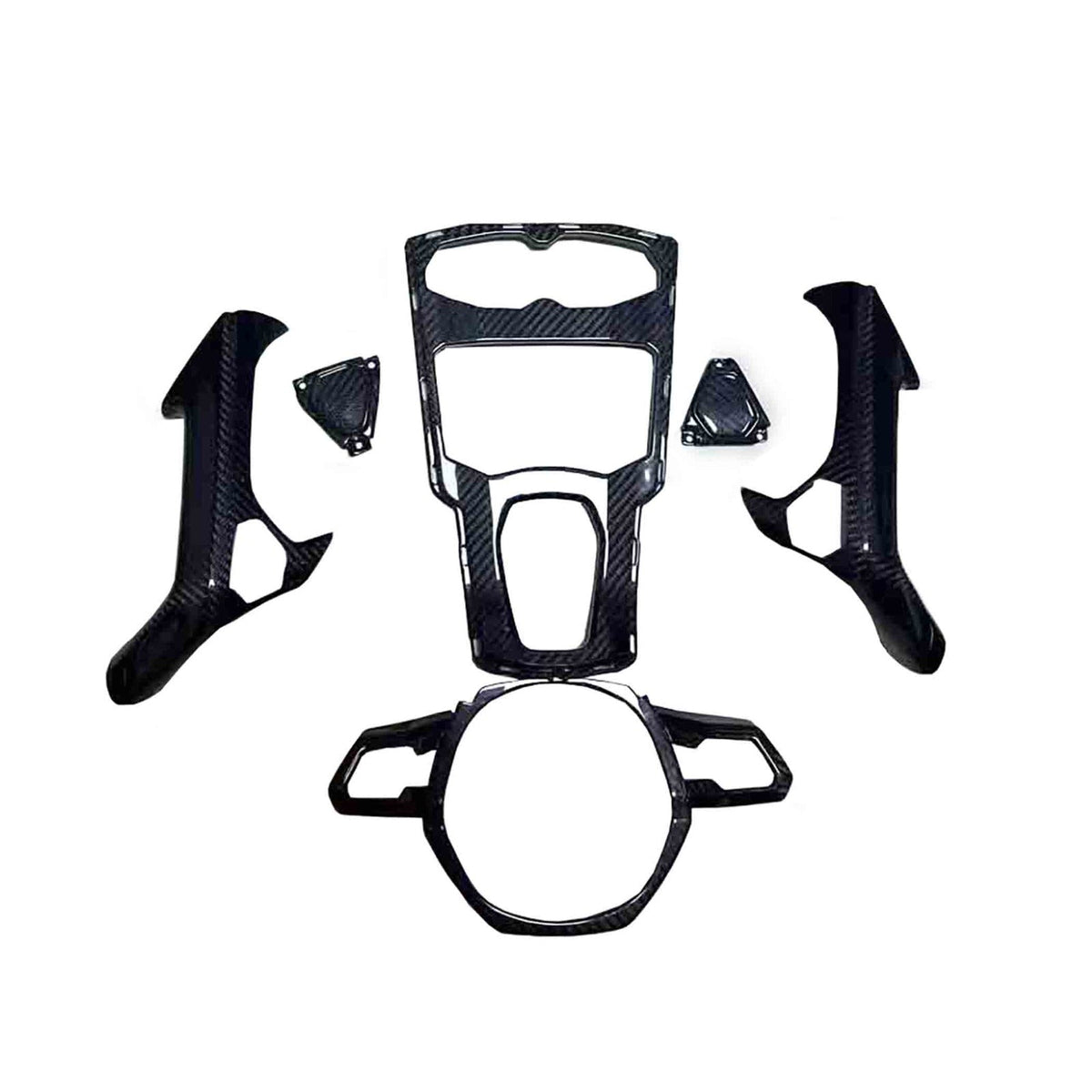 Dry Carbon Fiber Full complete Interior Trim Set V3 (16pc) - Lamborghini Huracan