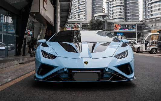 Paktechz Prepreg Carbon Fiber Front Lip - Lamborghini Huracan EVO RWD