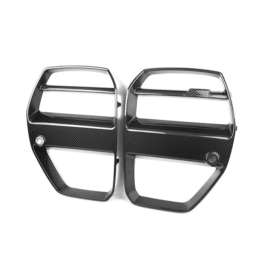 VR Style Carbon Fiber Front Grilles – BMW M3 G80 & M4 G82/G83 (2021+)