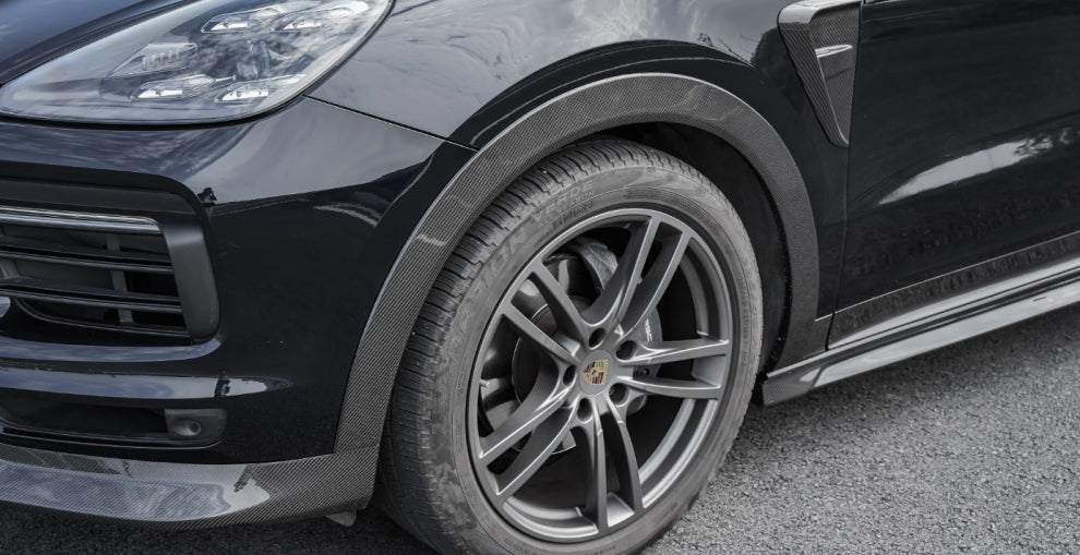 Paktechz Dry Carbon Fiber Fender Flares & Wheel Arch Replacement Set - Porsche Cayenne Coupe