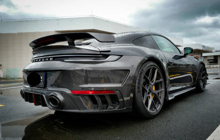 Dry Carbon Fiber Rear Trunk Lid w/ Wing - Porsche 911 992 Turbo S 2021+