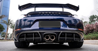 Prepreg Carbon Fiber Rear Wing - Porsche 718 Boxster 2016-2024