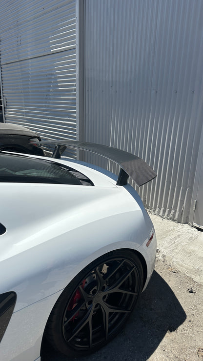 Artisan Carbon Fiber R8 Rear V-Style Spoiler - Audi R8