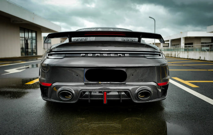Dry Carbon Fiber Rear Trunk Lid w/ Wing - Porsche 911 992 Turbo S 2021+