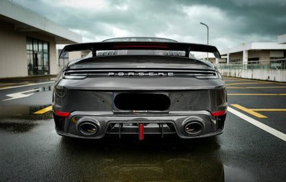 Dry Carbon Fiber Rear Trunk Lid w/ Wing - Porsche 911 992 Turbo S 2021+