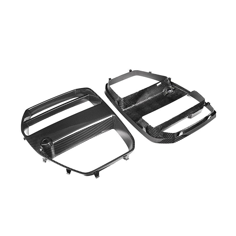 VR Style Carbon Fiber Front Grilles – BMW M3 G80 & M4 G82/G83 (2021+)