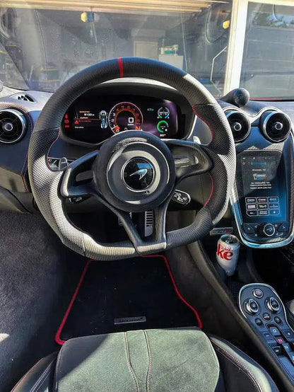 Full Custom Carbon Fiber Steering Wheel - McLaren 570S / 570GT / 600LT