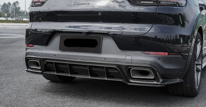 Paktechz Dry Carbon Fiber Rear Diffuser - Porsche Cayenne Coupe Turbo
