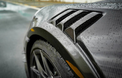 Dry Carbon Fiber Vented Front Fenders - Porsche 911 992 Turbo S 2020+