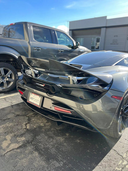 765LT Style Dry Carbon Fiber Rear Wing Spoiler - McLaren 720S