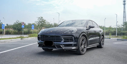 Paktechz Dry Prepreg Carbon Fiber Front Splitter Lip - Porsche Cayenne Coupe (2018-2023)