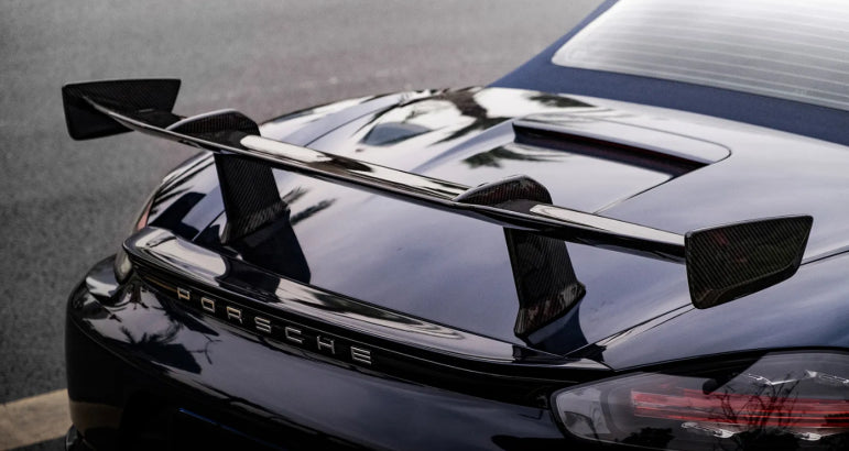 Prepreg Carbon Fiber Rear Wing - Porsche 718 Boxster 2016-2024