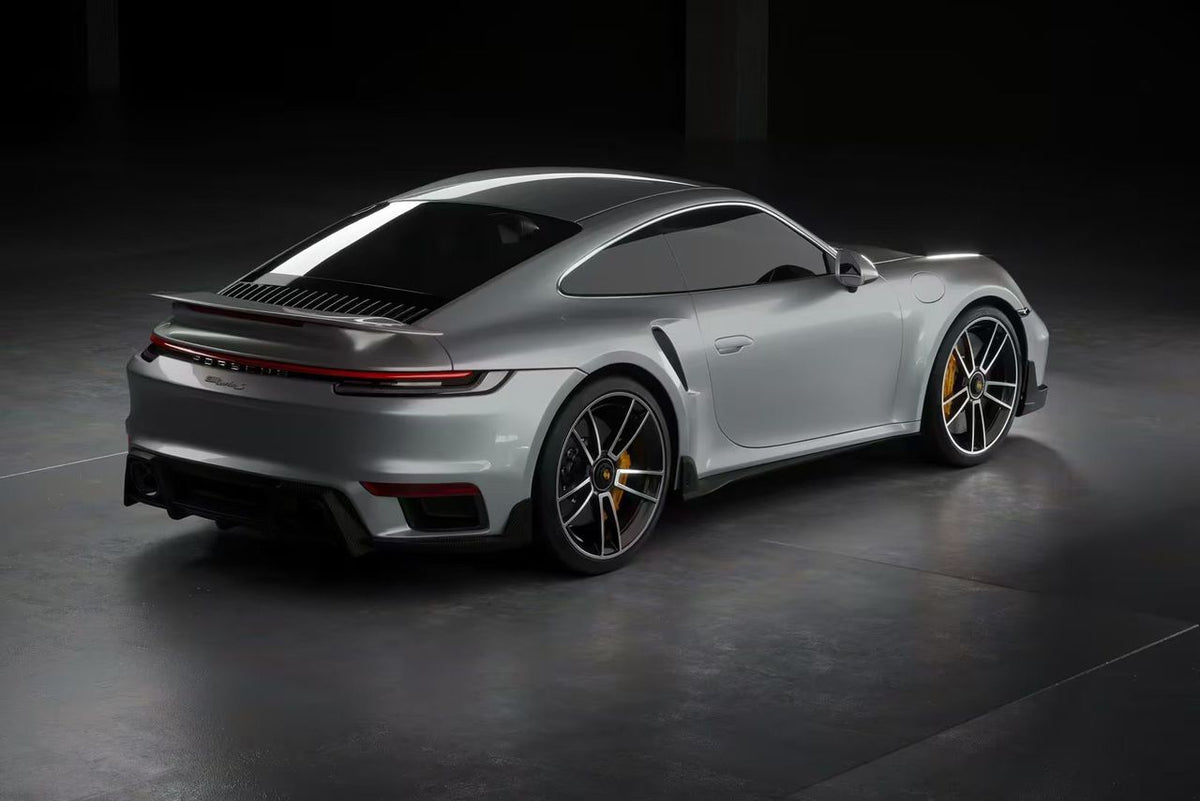 Dry Carbon Fiber Side Skirts w/ Winglets - Porsche 911 992 Turbo S 2020+