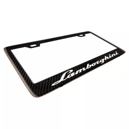 Carbon Fiber License Plate Frame - Lamborghini
