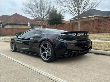 600LT Style Dry Carbon Fiber Rear Spoiler - McLaren 570S