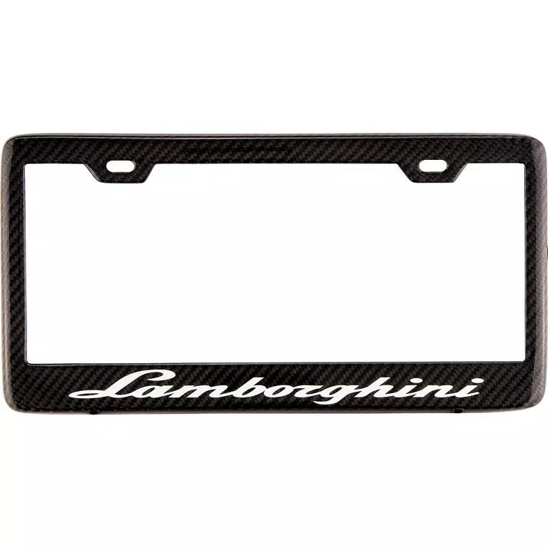 Carbon Fiber License Plate Frame - Lamborghini