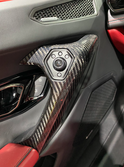 Dry Carbon Fiber Door Handel Cover - Lamborghini Huracan
