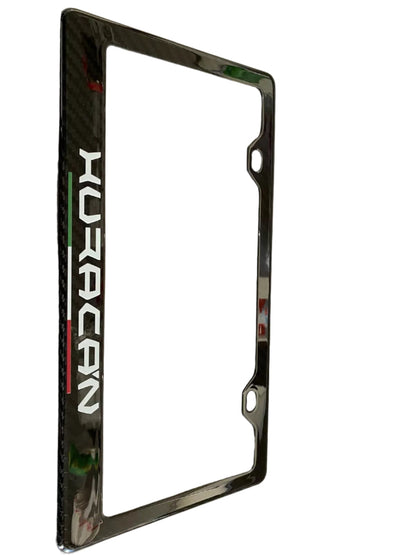 Carbon Fiber License Plate Frame V2 - Lamborghini Huracan