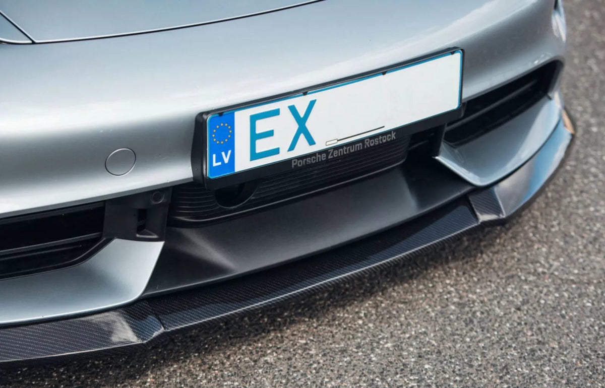 Carbon Fiber Front Lip Splitter - Porsche Taycan Turbo / Turbo S 2019-2023