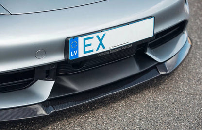 Carbon Fiber Front Lip Splitter - Porsche Taycan Turbo / Turbo S 2019-2023