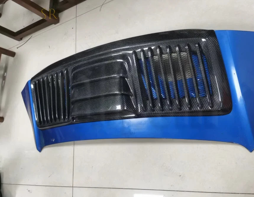Carbon Fiber T Style Engine Cover Trunk Vent - Porsche 911 991.1 Carrera 2013-2015