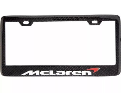 Carbon Fiber License Plate Frame - McLaren