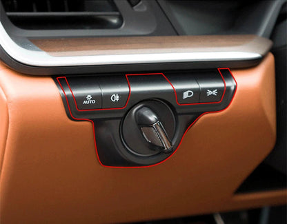 Carbon Fiber Interior Headlight Switch Cover Trim - Porsche 911 992 Carrera Turbo Targa 2019-2023