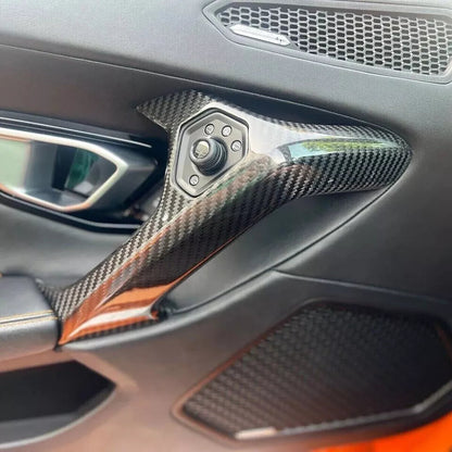 Carbon Interior Door Grab Handle Cover Trim - Lamborghini Huracan 2014-21