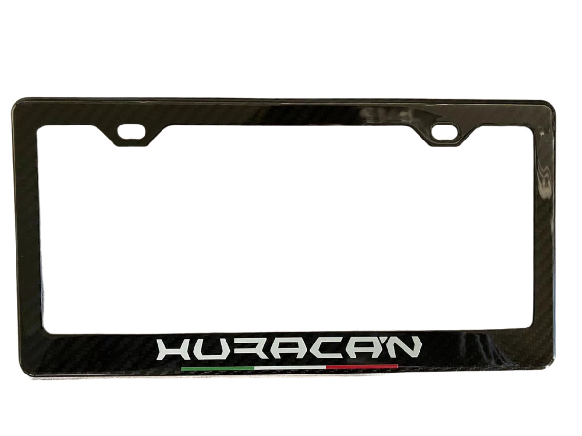 Carbon Fiber License Plate Frame V2 - Lamborghini Huracan