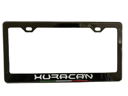 Carbon Fiber License Plate Frame V2 - Lamborghini Huracan