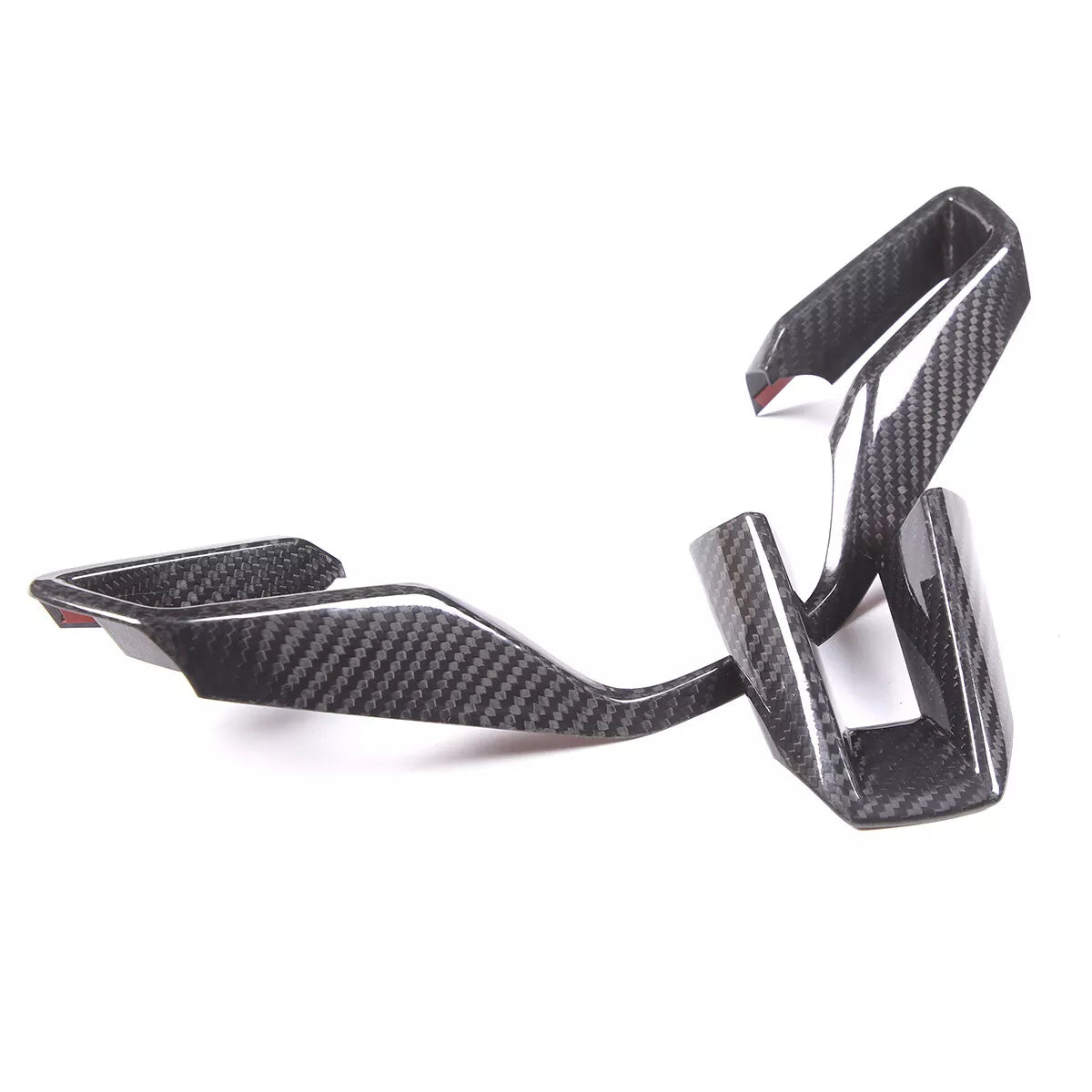 Dry Carbon Fiber Steering Wheel Cover Trim - Porsche Taycan 2019-2023