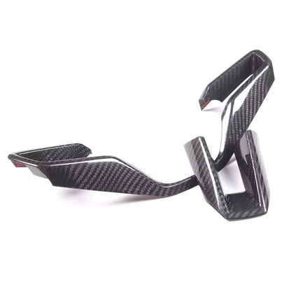 Dry Carbon Fiber Steering Wheel Cover Trim - Porsche Taycan 2019-2023