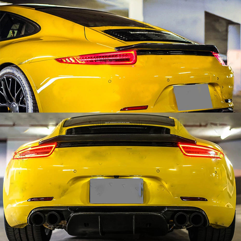 Carbon Fiber Rear Spoiler Wing - Porsche 911 991.1 / 991.2 Carrera 2012-2019