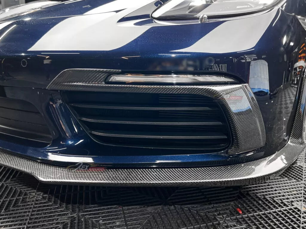 Carbon Fiber Front Bumper Canards - Porsche 718 (982) Boxster Cayman