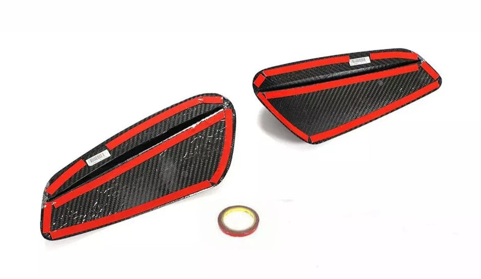 Dry Carbon Fiber Side Air Intake Vent Covers - Porsche 911 992 Turbo / Turbo S 2021-2024