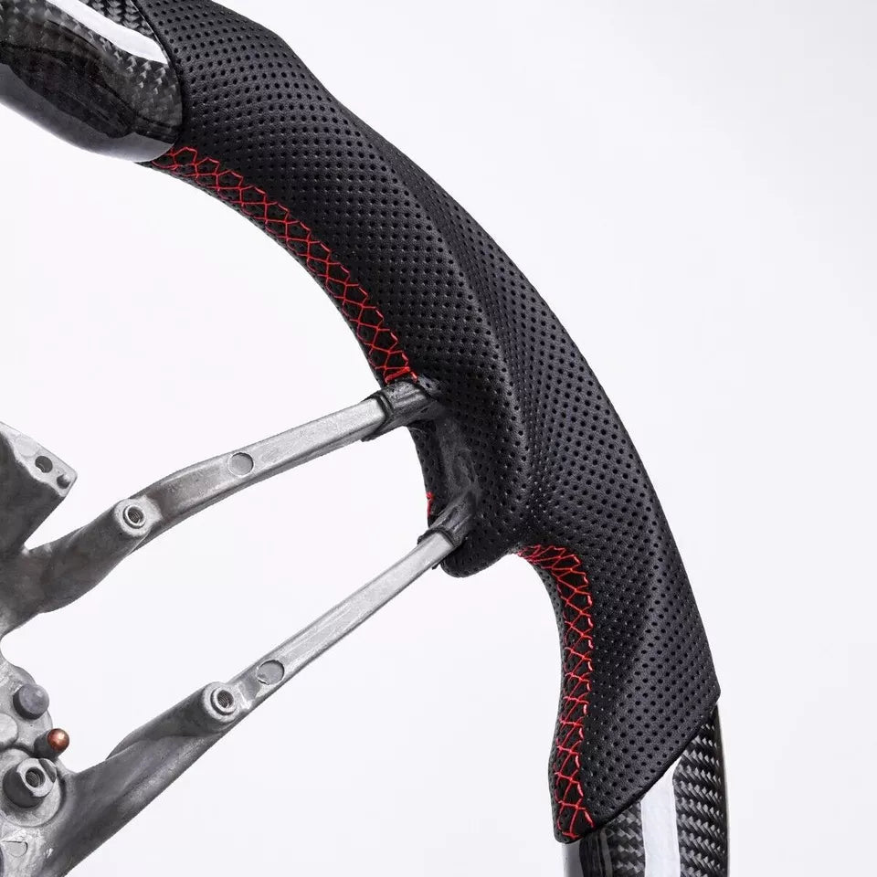 Carbon Fiber Heated Steering Wheel - Porsche 911 / 718 Boxster Cayman / Macan S 2015-2020