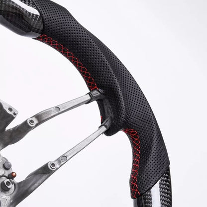 Carbon Fiber Heated Steering Wheel - Porsche 911 / 718 Boxster Cayman / Macan S 2015-2020