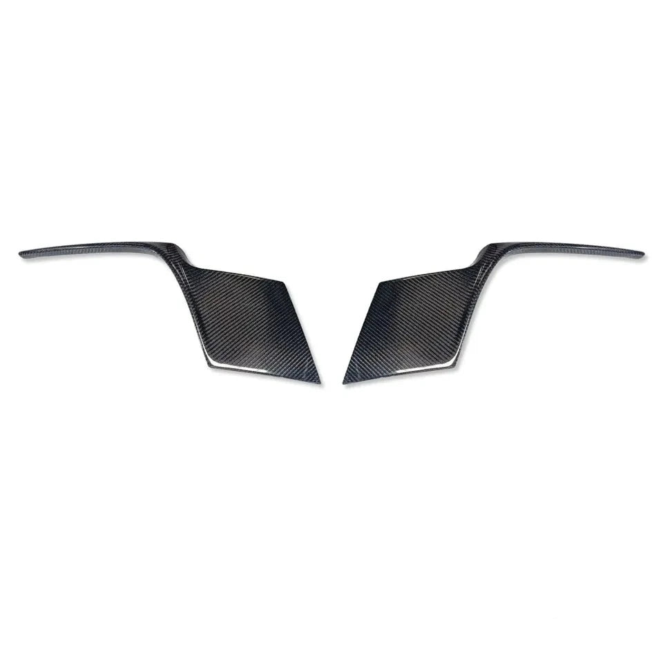 Carbon Fiber Rear Bumper Spoiler Vent Covers - Porsche 911 992 Carrera 2021-2023