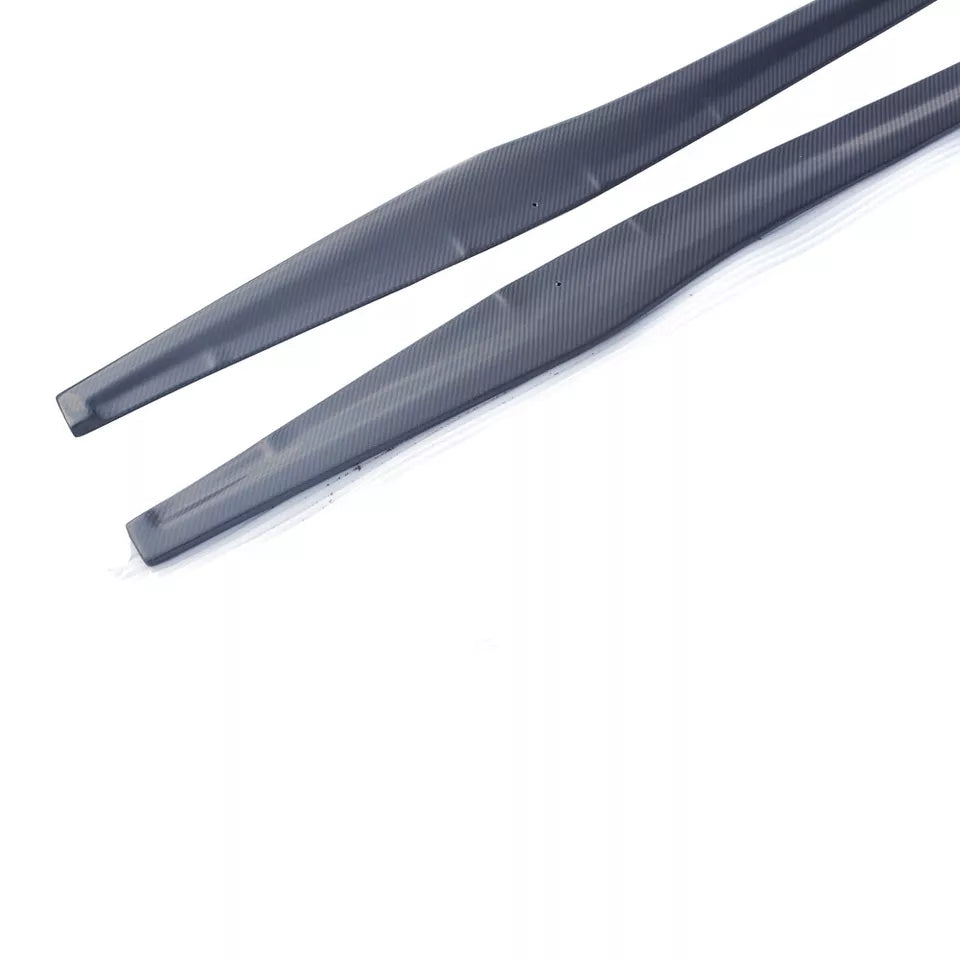 Carbon Fiber Side Skirt Extensions - Porsche 718 Boxster / Cayman