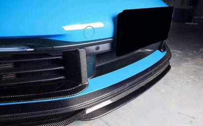 T Style Carbon Fiber Front Lip Splitter - Porsche 911 992 Carrera 2019+